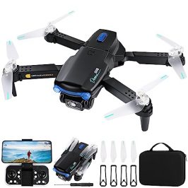 Weinsamkeit Dron con Cámara HD 4K, WiFi FPV RC Quadcopter con Posicionamiento Óptico de Flujo y Evasión Activa de Obstáculos de 360°, 3D Flips, Altitud Hold, Cuadricóptero RC Plegable, 2 Baterías