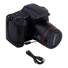 GXFCAI Cámara digital portátil de viaje Vlog Cámara Fotografía Zoom digital 1080P HD Shake Cámara de fotos Cámaras SLR,Black
