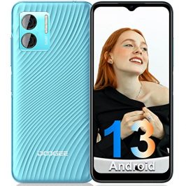 DOOGEE N50 Teléfono Móvil Libres [2023] 15GB RAM+128GB ROM, 50MP AI Cámara, 6,52 Pulgadas HD+, 1TB Ampliable, 4200mAh Batería 18W, 4G Dual SIM Smartphone Android 13, OTG/GPS/Huella Dactilar/Face ID