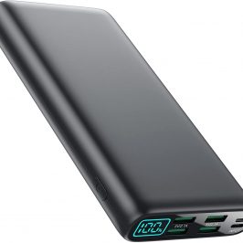 Trswyop Bateria Externa [33800mAh Gran Capacidad con 5 Salidas y 2 Entradas] Power Bank, 3A USB C Salidas/Entradas Cargador Portatil con Pantalla LCD Compatible con iPhone Samsung Xiaomi Huawei Tablet