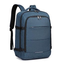 Kono Mochila Viaje Cabina Avion 45x36x20cm Mochila Cabina Hombre Mujer 30L (Azul Marino)