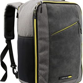Cabin Max Manhattan Stowaway 40 x 20 x 25 cm – Maleta de Cabina para Ryanair 40x20x25 Maleta de Viaje Barata Nuevas Regulaciones sobre Equipaje Gratuito en Vuelos de Ryanair (Yellow Detail)