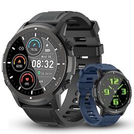 Smartwatch Reloj Inteligente Hombre con Llamadas: Impermeable Smart Watch 112 Modos Deportivo Podometro Pulsera Monitor Ritmo Cardíaco Digital Bluetooth Fitness Tracker Actividad para iPhone Android
