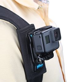 TELESIN - Mochila con Correa para el Hombro y Soporte de fijación para cámara GoPro Hero/Insta360/Osmo Action