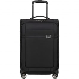 Samsonite Airea - Spinner S Expandible, Equipaje de mano, 55 cm, 38/43.5 L, Negro (Black)