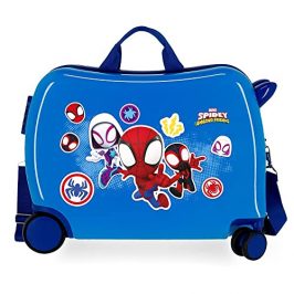 Marvel Spiderman Go webs go Maleta Infantil Azul 50x39x20 cms Rígida ABS Cierre de combinación lateral 34L 1,8 kgs 4 Ruedas Equipaje de Mano