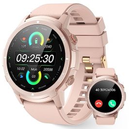 LLKBOHA Reloj Inteligente Mujer, 1,39" Smartwatch Mujer Llamadas y Whatsapp, IP68 Impermeable Reloj Deportivo Mujer, con Oxímetro, Monitor Sueño, Pulsómetro, DIY Esfera Reloj para Android iOS