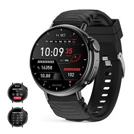 Reloj inteligente Ultra Hombre mujer con llamadas y WhatsaApp (recibir/hacer llamada),1,52" redonda pantalla HD fitness tracker con Monitor Sueño,smartwatch con 120+ Deportes Modos para Android iOS