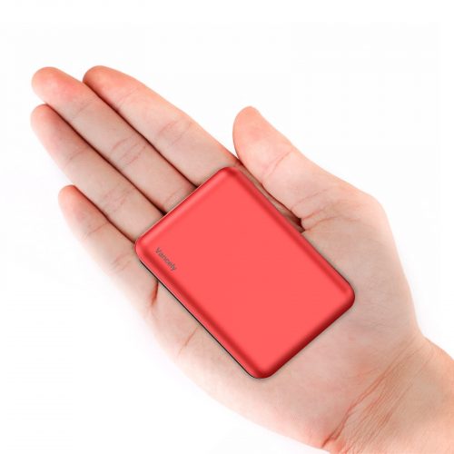 Vancaly Mini Powerbank 10000 mAh, batería Externa ultrapequeña, Ligera, portátil de Alta Capacidad, batería Externa con 2 Salidas (2,4 A + 2,4 A), Cargador para teléfono móvil.
