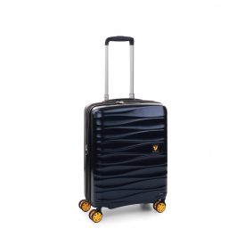 RONCATO Stellar Maleta Cabina avión Expansible Azul, Medida: 55 x 40 x 20/25 cm, Capacidad: 41/47 l, Pesas: 3 kg, Maleta Cabina avión ryanair