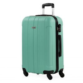 ITACA - Maletas de Viaje Medianas - Maleta Mediana 4 Ruedas - Maletas Medianas de Material ABS. Maletas Viaje Ligeras - Maleta de Viaje de 65cm Maleta Viaje Rígida Candado de Combinacion 771160, Menta