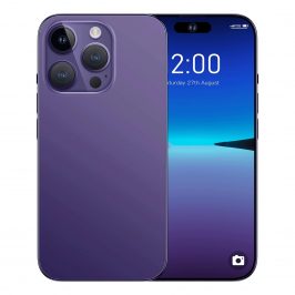 MOONTERGEER I14 Pro MAX Teléfono Móvil 6GB + 128GB, Pantalla 7.3", Smartphone Android 10, 50MP Teléfono Móvil, 8000 mAh (Color : Purple)