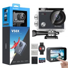 AKASO V50 X Cámara Deportiva con 64GB microSDXC U3 Tarjeta de Memoria