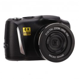 Cámara Digital 4K HD, Cámara Digital Ultra HD 4K de 48 MP con Pantalla IPS de 3,2 Pulgadas, Zoom Digital 16X, Cámara de Punto Y Disparo Digital, Cámara de Vlogging para Principiantes, Estudiantes, Ado