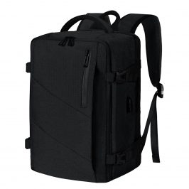 Mochila Viaje Cabina Avion 40x20x25 para Ryanair Maleta Cabin Bag Bolsas de Cabina Equipaje de Mano Mochila Impermeable (Negro)