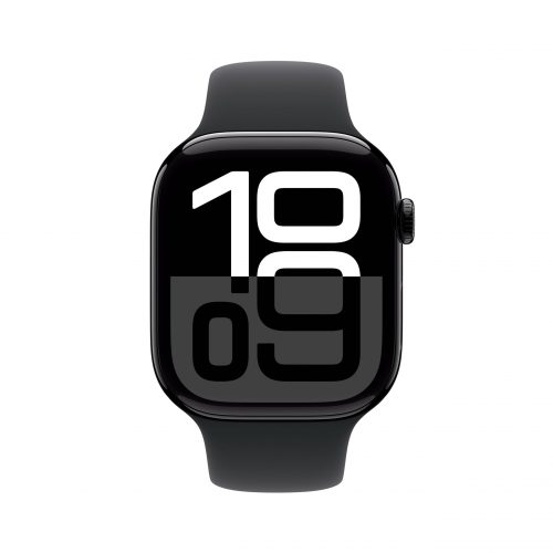 Apple Watch Series 10 [GPS, 46mm] - Caja de Aluminio Negro Brillante con Correa Deportiva Negro, M/L (Reacondicionado) - Imagen 6