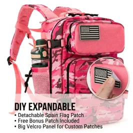 Unisex 26L Tactical Hunting Daypack Wear Resistant Multifunctional Rucksack With Water Bottle Holder MOLLE Webbing System Multiple Compartments Large Capacity For Hunting Hiking Camping Commuting Short Trips