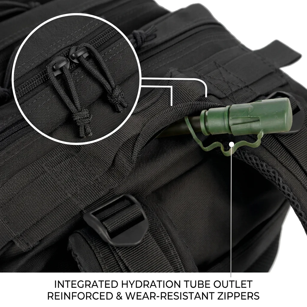 Tactical Backpack 45L Large Capacity Unisex 3 Day Trekking Survival Daypack Sturdy Multi Function Rucksack For Daily Commute College Work Camping Travel Spacious Sleek Everyday Use - Imagen 6