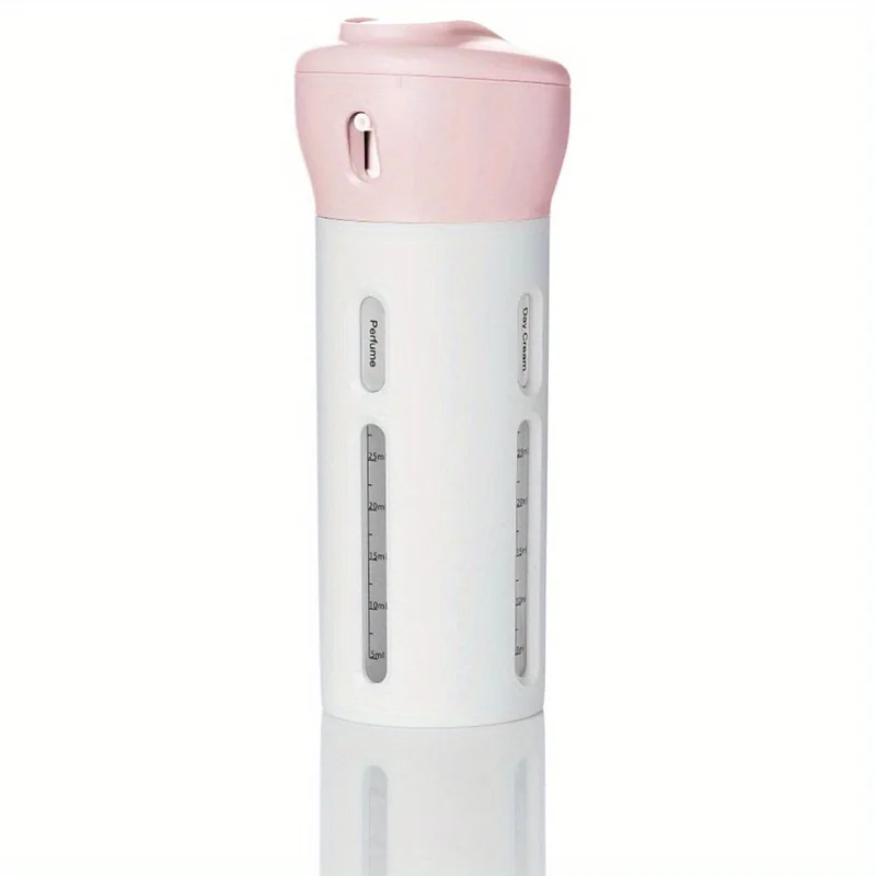 Travel Dispenser, 4 in 1 Lotion Shampoo Gel Travel Dispenser Shower Bottles Refillable Travel Bottles - Imagen 8